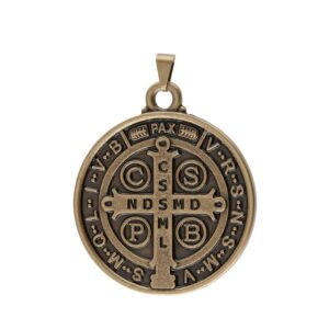 Medalha de São Bento - Extra grande oval s/ cordão c/ folheto