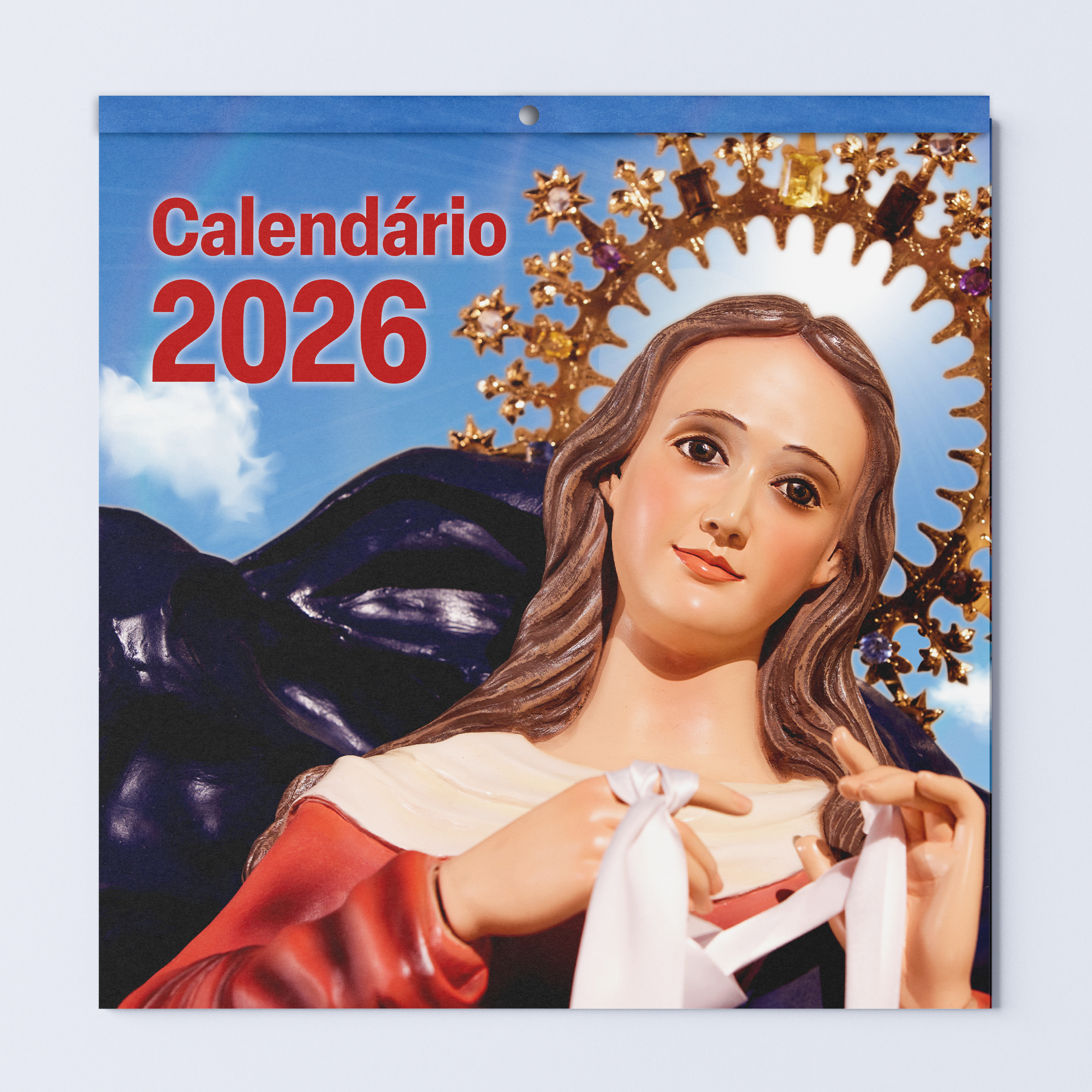 Calendário de Parede 2026 – Nossa Senhora Desatadora dos Nós